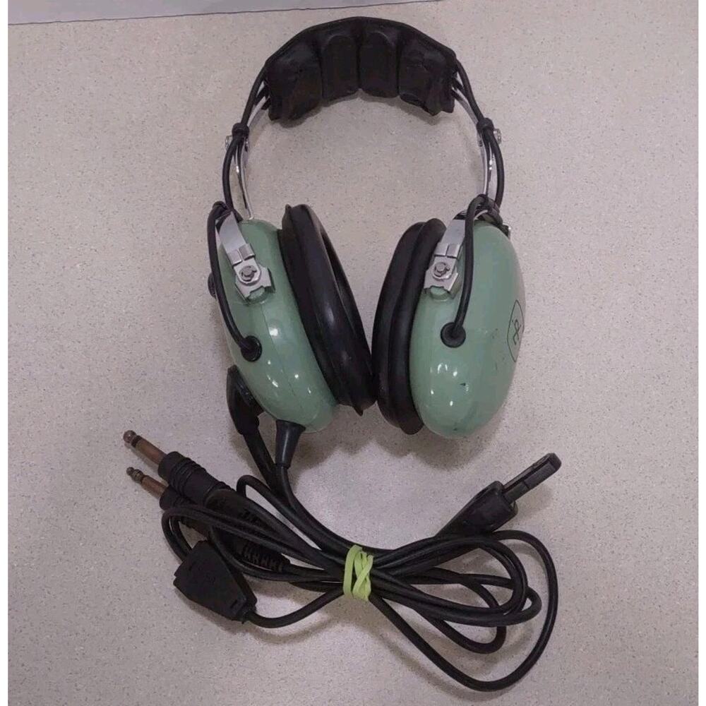 David Clark Model H10-20 Aviation Pilot Headphones Used